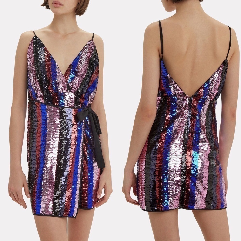The East Order Lily Sequin Mini Party Dress S